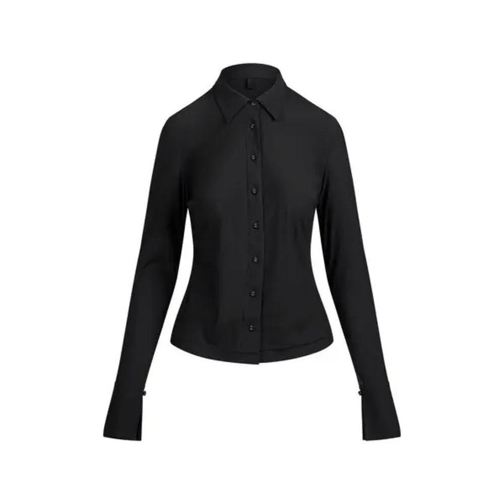 SKIMS Black Button Down Shirt for Women